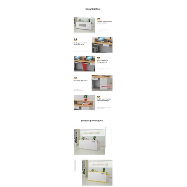 Stylistic Reception Room Table for Beauty Salon and Retail Checkout Counter