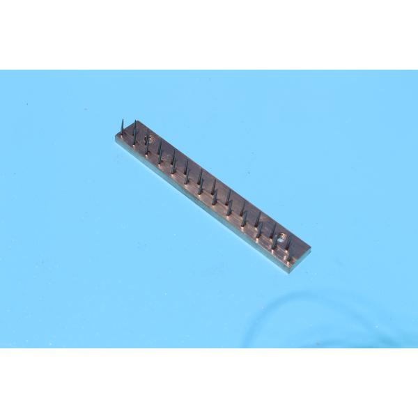 Krantz Textile Machine Parts Stenter Pin Bar Pin Plate 57mm Center Distance Nickel Plating Brass Plate