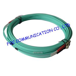 10Gb multi mode OM3 Duplex Fiber Patch Cables Lc To Lc Red and Black Boots