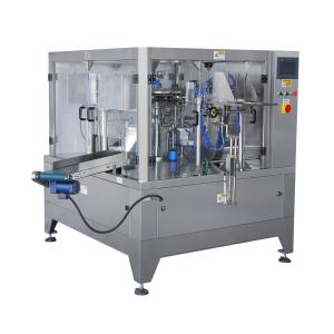 Electrical Motor Rotary Pouch Packing Machine , Quick Automatic Pouch Filling