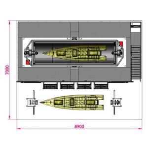Kayak Making Rock And Roll Rotomoulding Machine Swing RR