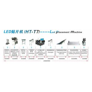 SMT SMD High Speed Pick And Place Machine HT-T7 LED Long Strip Light Making