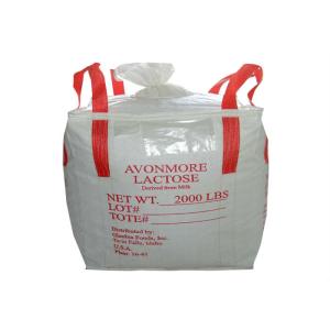 Wholesale 100% Virgin Polypropylene Jumbo Big Bag Red Cross Corner Lifting Founded from china suppliers