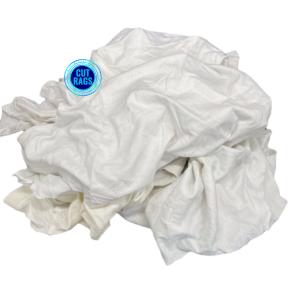 Good absorbency Cotton Knit Rags Fabric 100% Cotton Export Oriented Garment