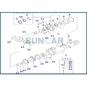 707-99-74450 7079974450 Blade Tilt Cylinder Service Kit For KOMATSU D375A-3D