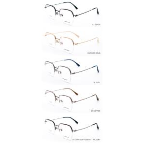 Titanium Half Frame Glasses Polygons Titanium Glasses Beta Titanium Frame