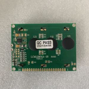 LCM12864A 128x64 LCD Display Module STN Blue Negative 8-bit MPU Interface White