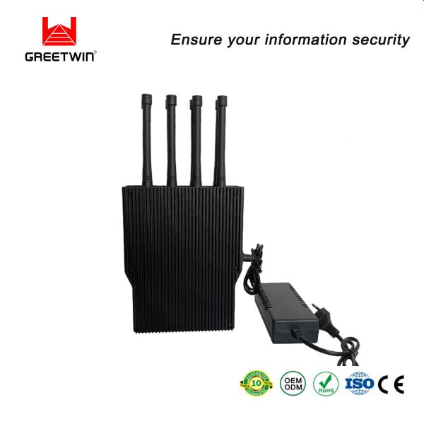 Quality DCS PCS Portable Signal Jammer 8-10w Per Band GSM LTE Omni Antennas for sale