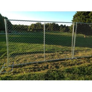 10ga Wire 6x12ft Temporary Security Fencing With Chain Link