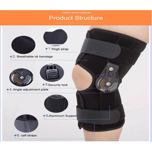 Medical Oorthopedic Support Products Thigh Hinged Knee Joint Support Immobilizer Brace