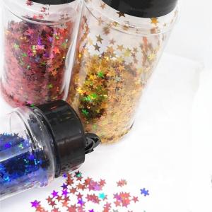 1oz 2oz 3oz 5oz Glitter Containers with Black Lid Sifter and Open Cap Print