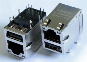 Wholesale 10/100M Base POE Female RJ45 PCB Connector with Single USB Power Jack from china suppliers