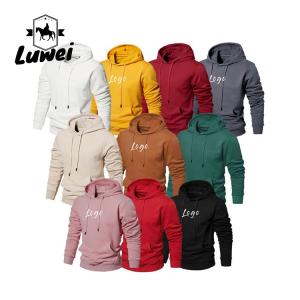 Wholesale Streetwear Custom Logo Pullover Over Size Bluza Felpe Con Cappuccio Cotton Slim Plain Men's Hoodies &amp; Sweatshirts from china suppliers