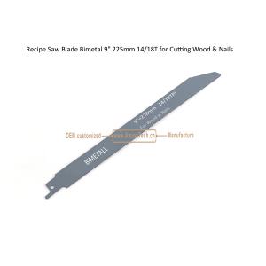 Recip Saw Blade Bimetal M42 8% cobalt Demolition for Cutting Wood & Nails 9"