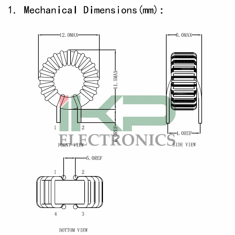 Common Mode Inductor Choke Core T9*5*3 338uh 0.1V 15 MΩ