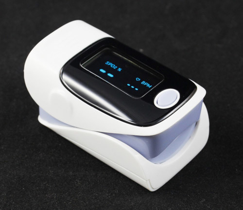 Quality Mini Finger Pulse Oximeter Spo2 Finger Monitor Blood Oxygen Saturation with Alarm and Beep for sale