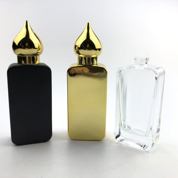 50 Ml Black Hot Empty Glass Perfume Bottles Peach - Shape Carton Or Pallet Packing