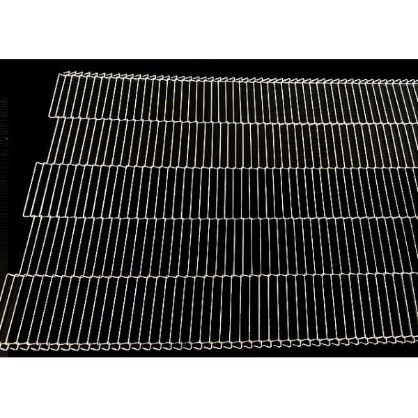 Assemble Line Flat Flex Wire Mesh Conveyor Belt For Pastry Pizza Baking Frying