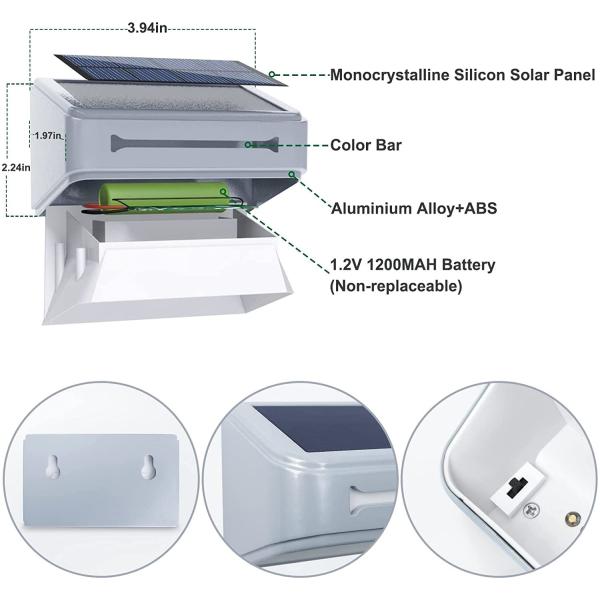 Monocrystalline Silicon Panel Solar Lights with 10LM Light Intensity and