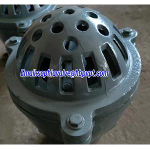 GG20 BS21 cast iron resilient seal foot valve