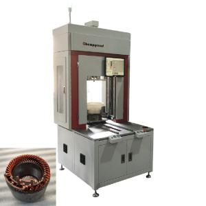 Servo Control Motor Flat Wire Winding Machine Three Wheeler Stator Line 50KN