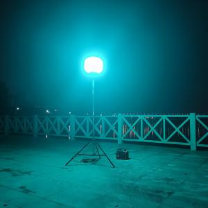 200W Mobile Lighting Tower Colorful Lighted Balloons For Party Event