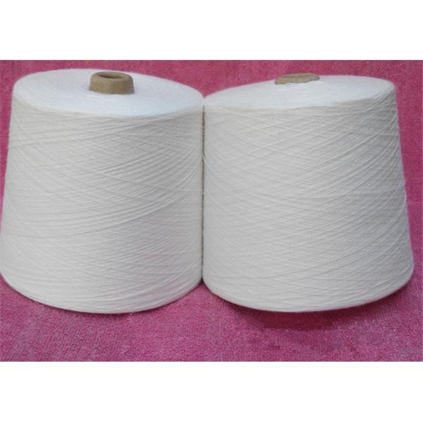 100% Virgin Raw White Polyester Spun Yarn , Polyester Spun Thread with Raw