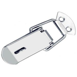 120kg Silver Tone Spring Loaded Hasp Catch Lock Buckle
