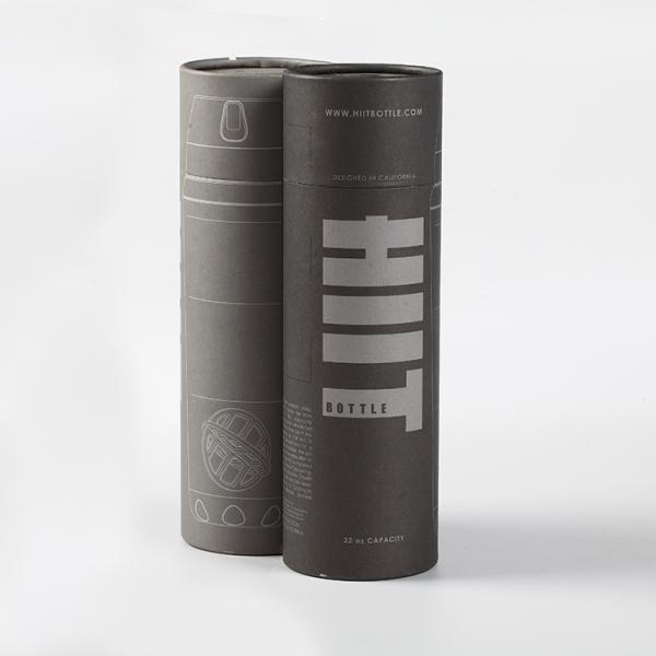 Black Package Kraft Cylinder Packaging with Lid