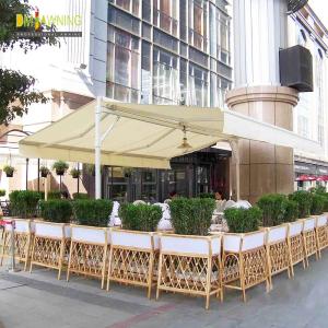 Strong double side retractable awning,free standing awnings, awning with rain