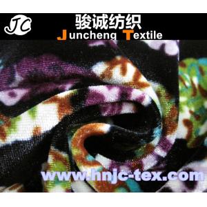 100% polyester printed velboa fabric/ penetration printing/ printed velvet