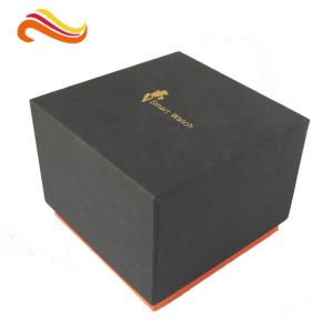 LID AND BASE gift box for smart watch small device , matt black cube boxes