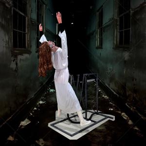 Wholesale Horror Experience Haunted Mansion Props Pneumatic Ghost Animatronic Dropping Corpse from china suppliers