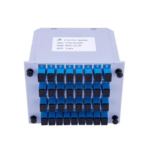 FTTH Epon Gpon LGX Cassette Type Fiber Optic PLC Splitter 1x32 SC UPC