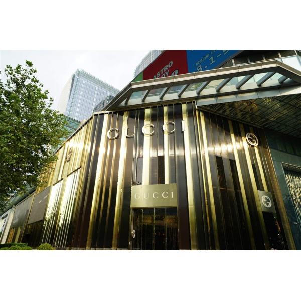 Quality Polyester Coating AA3003 5000mm Gold Mirror Aluminum Composite Panel for sale