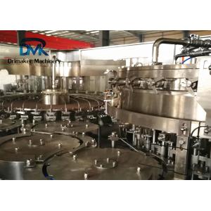 Full Automatic Carbonated Drink Filler Equipment PET Bottle Screw Capping