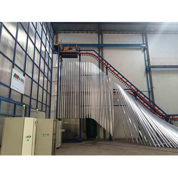 Quality ABDFirst-class PP Spraying Booth 380V  Vertical Powder Coating Line Of Aluminium Alloy Profile With 400m2/T for sale