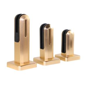 Handrail and Balustrade Railing Aluminium Profile Glass Clamp with Simple Design