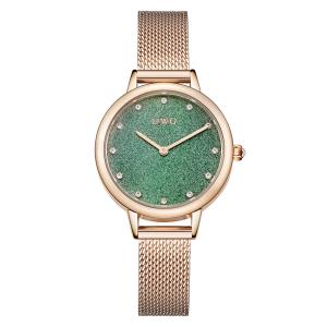 Steel Band High End Quartz Watches Ladies With Starry Sky Dial And Mesh Strap