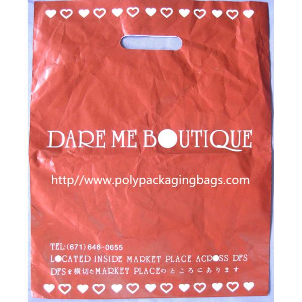 HDPE Plastic Die Cut Handle Bags