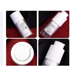 Silk Printing Rotating Square Airless Pump Bottle 1oz Refillable