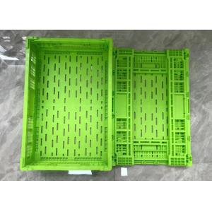 Foldable Mesh Wall Turnover Plastic Storage Crates For Vegetable Fruits