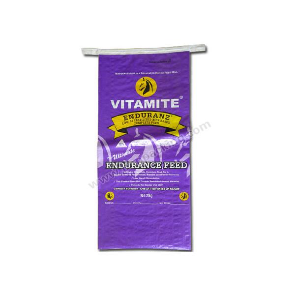 Water Resistant Poly Woven Cat / Dog / Cattle Feed Bags Multi Color Moisture Proof