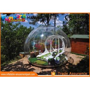 Transparent Igloo Dome Tent / 0.6mm PVC Tarpaulin Inflatable Bubble Tent