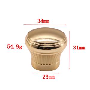 Zinc Alloy Custom Zamak Resealable Perfume Bottle Caps