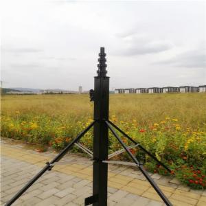 10M Crank Up Alu 6063 Monopole Tripod Winch Up Mast