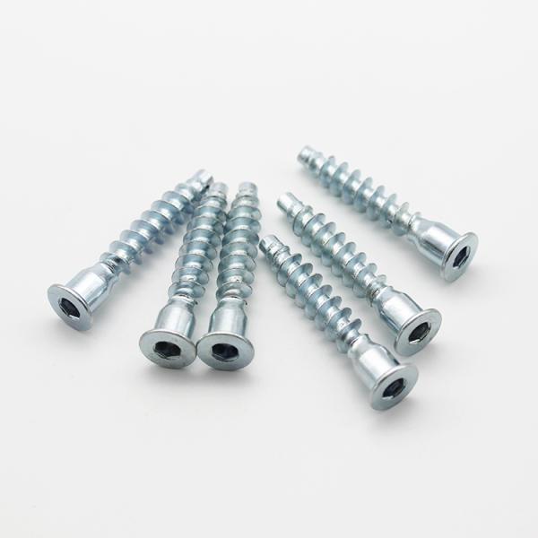 ISO9001 Certified Carbon Steel Hex Socket Furniture Screw For Wood DIN ANSI Standard
