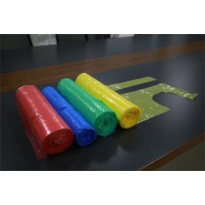 Colorful Flat Pack Disposable PE Apron , Unisex LDPE / HDPE Plastic Aprons On