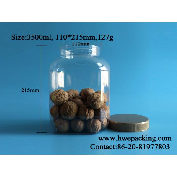 3500ml 119oz Disposable Leak Proof Plastic Jar For Lollipop Nuts Cashews Walnuts