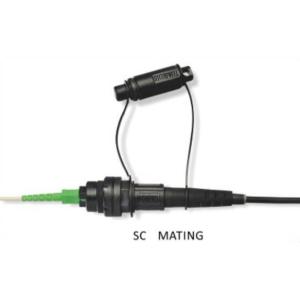 Mini SC Waterproof Connector / IP Protected Fiber Opticial Connectors For 5.0